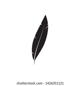 Feather pen write sign logo template app icons