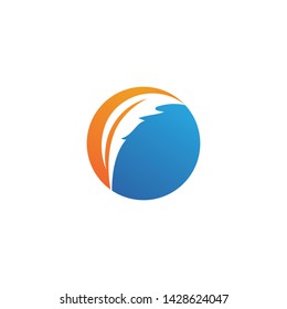 Feather pen write sign logo template app icons
