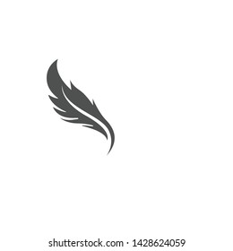 Feather pen write sign logo template app icons
