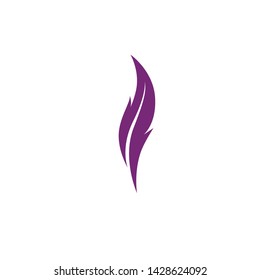 Feather pen write sign logo template app icons
