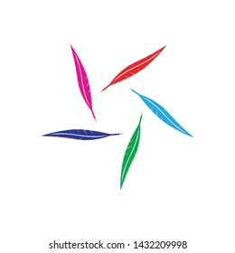 FEATHER PEN WRITE SIGN LOGO TEMPLATE ICONS