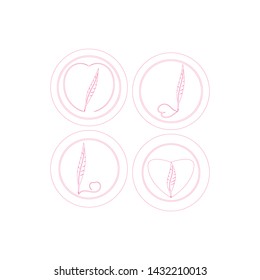 FEATHER PEN WRITE SIGN LOGO TEMPLATE ICONS