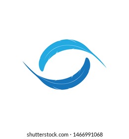 
Feather pen write sign logo template app icons