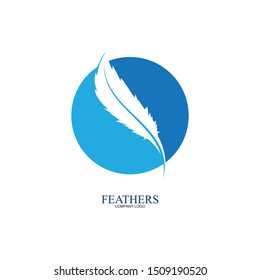 feather pen write sign logo template app icons