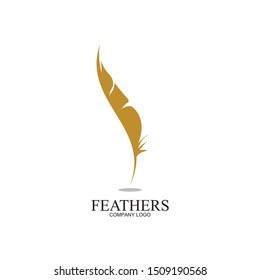 feather pen write sign logo template app icons