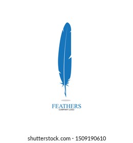 feather pen write sign logo template app icons