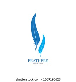 feather pen write sign logo template app icons