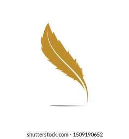 feather pen write sign logo template app icons
