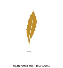 feather pen write sign logo template app icons