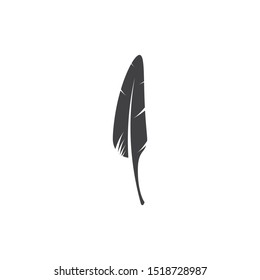 Feather pen write sign logo template app icons