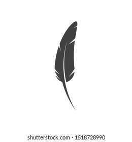 Feather pen write sign logo template app icons