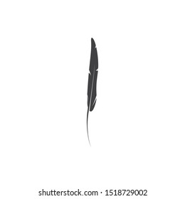 Feather pen write sign logo template app icons