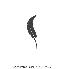 Feather pen write sign logo template app icons