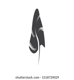 Feather pen write sign logo template app icons