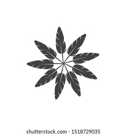 Feather pen write sign logo template app icons