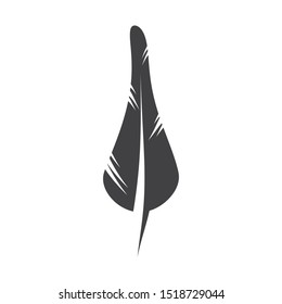 Feather pen write sign logo template app icons