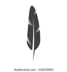 Feather pen write sign logo template app icons