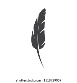 Feather pen write sign logo template app icons