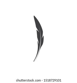 Feather pen write sign logo template app icons