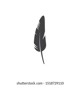 Feather pen write sign logo template app icons