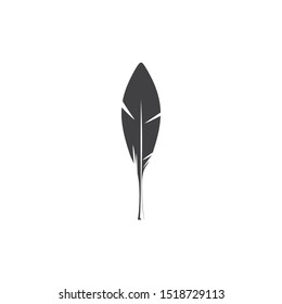 Feather pen write sign logo template app icons