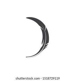 Feather pen write sign logo template app icons