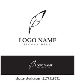 plumas pluma pluma escritura iconos de la aplicación del logotipo de firma