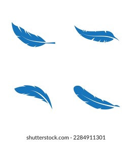 feather pen write sign logo template app icons