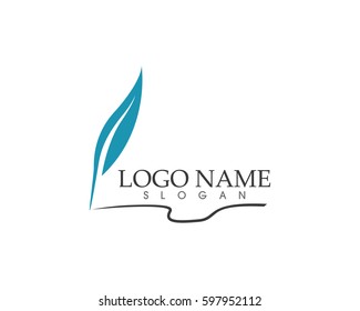 
Feather Pen Write Sign Logo