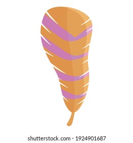 Feather poem icon. Cartoon of feather poem vector icon for web design isolated on white background