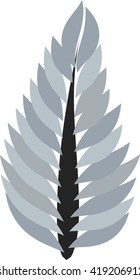 Feather quill pen flat icon for apps and websites