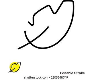 Feather Quill Vector Outline Icon