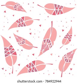 Feather repeat pattern