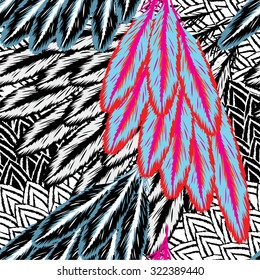 feather seamless background