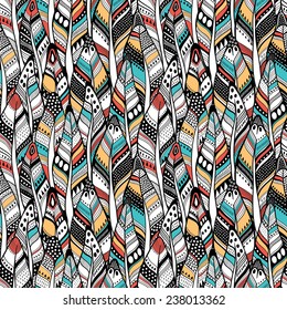 Feather seamless pattern