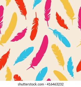 Feather seamless pattern