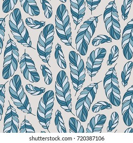 Feather seamless pattern