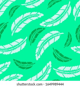 Feather seamless pattern on background. Vector. Perfect for greetings, invitations, manufacture wrapping paper, textile, web design.