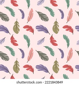 Separe el patrón sin fisuras sobre fondo rosa pastel. Fondo para papel pintado, impresión, textil, tela, envoltura. Ilustración del vector