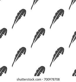 Feather seamless pattern. Vector illustration for backgrounds