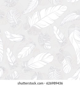 Feather Seamless Vector Pattern