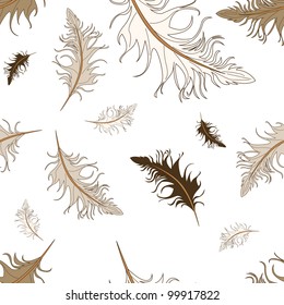 feather seamless white background