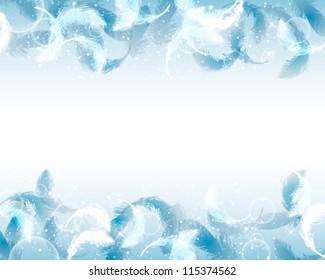 feather shines background