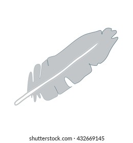 Feather sign pattern. Fashion graphic design. Background design. Modern stylish abstract element. Template for prints and decoration object. Vector illustration.