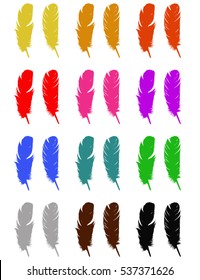 Feather silhouette