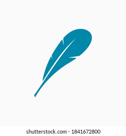feather simple illustration vector clip art
