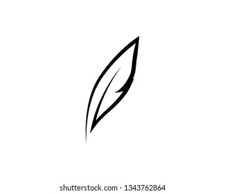 Feather symbol illustration