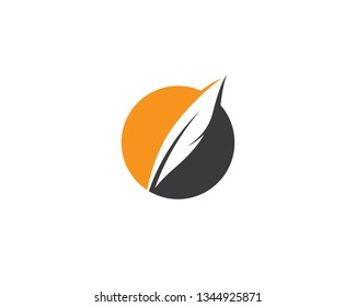 Feather symbol illustration