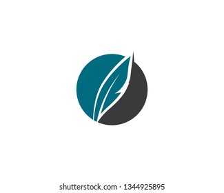 Feather symbol illustration