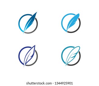 Feather symbol illustration